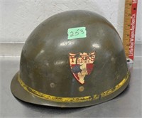 Vintage military helmet, not metal, see pics