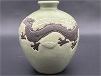 Thai Pottery Dragon Vase