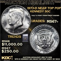 ***Auction Highlight*** 1973-d Kennedy Half Dollar