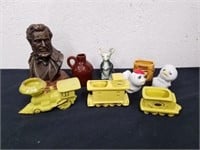 Group of vintage collectibles with Mormon art & a