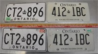 Ontario license plates