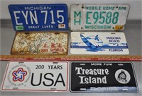 Vintage license plates lot, see pics