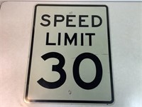 Speed Limit Road Sign, 30in X 24in