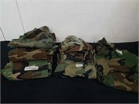 Three pairs of size large military pants, one
