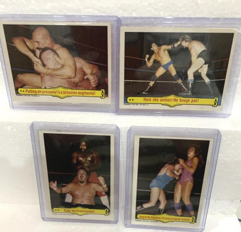 4- 1985 WWF  OPC Cards