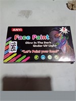 Anyi Glow In The Dark Under Uv Light Face Paint