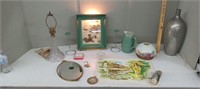 MIRROR TRAY,LIGHTED PICTURE,LG VASE & MORE