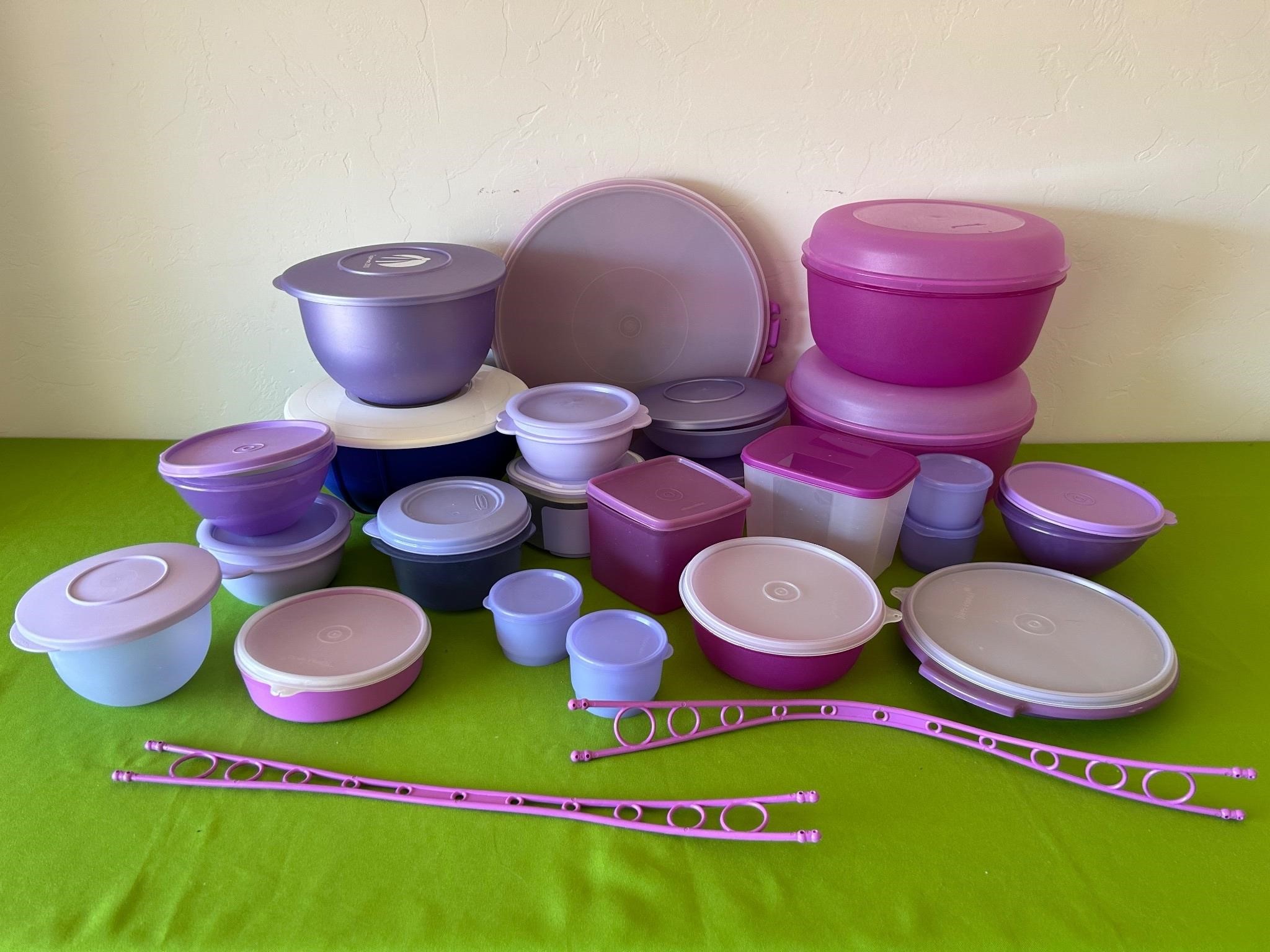 Pink / Purple Tupperware Food Storage
