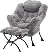 Tiita Lazy Chair With Ottoman, Modern Large