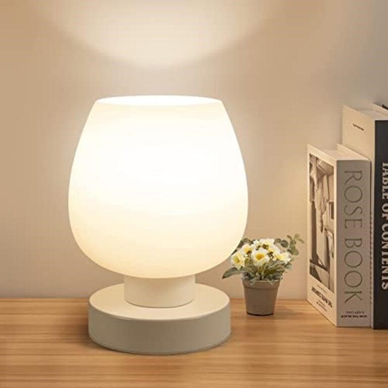 Touch Bedside Table Lamp - Modern Small Lamp for