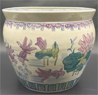 Vintage Chinese Porcelain Fishbowl Planter, 2/2