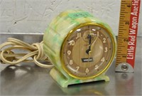 Vintage Sentinel alarm clock, plastic, note