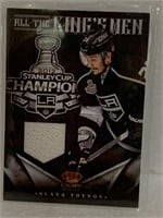 Hockey jersey card Slavs Voynov