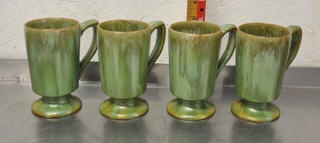 Set of 4 pottery  mugs
