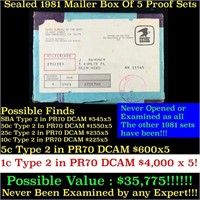 Original sealed box 5- 1981 United States Mint Pro