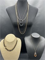 Vintage Costume Jewelry Necklaces, as pictured
