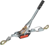 Gesexi 4 Ton Dual Gear Power Puller, 2 Hook Steel