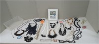 BEADED NECKLACES, EARRINGS & BRACELETS