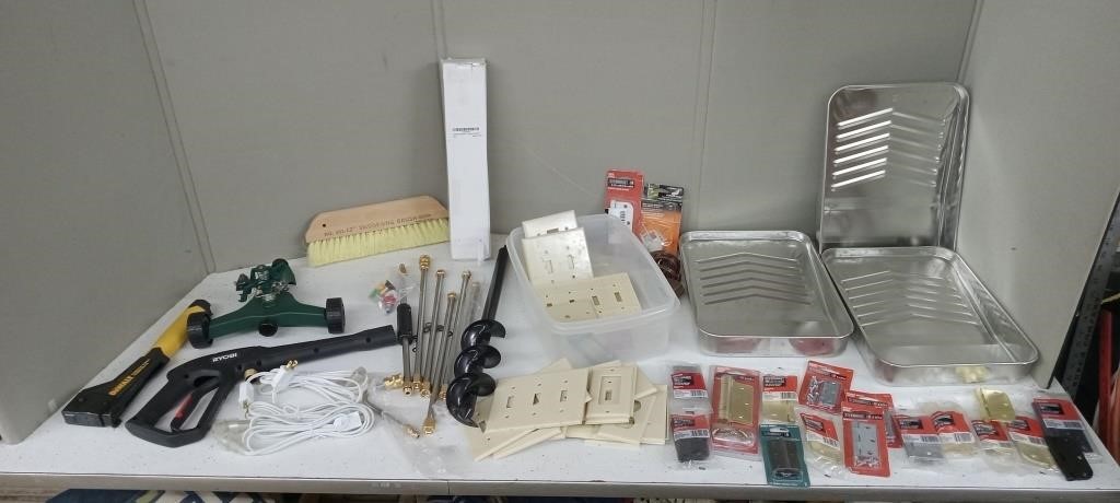 PAINT TRAYS,UTILITY HINGES,SPRINKLER & MORE