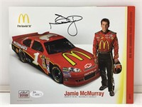 Signed Jamie McMurray JSA Certified Race Card