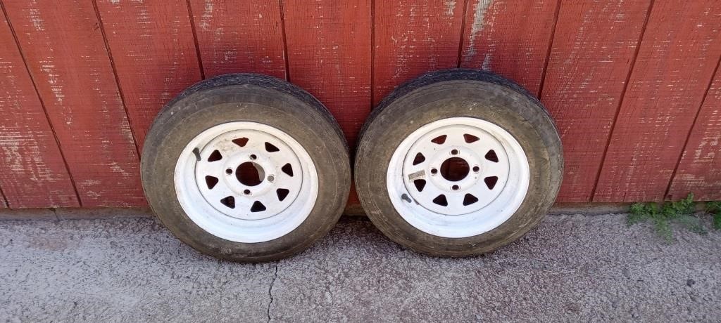 12" TRAILER TIRES NEW NEVER USED 4.80x12