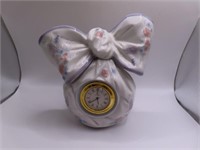 LLADRO #5970 Ribbon Clock 6" Figurine