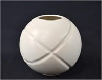 1909 STANGL Pottery White Sphere Vase