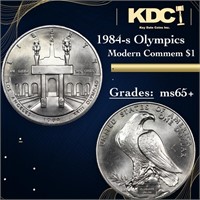 1984-s Olympics Modern Commem Dollar $1 Grades GEM