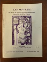 D.B.M Army Lists