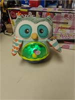 Light & singing owl baby toy