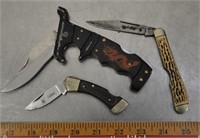 3 pocket knives, see pics