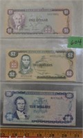 Banknotes from Jamaica