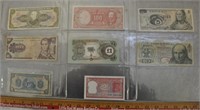 Assorted vintage World banknotes, see pics