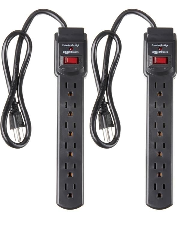 Amazon Basics 6-Outlet Surge Protector Power