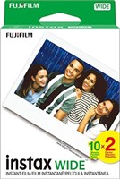 Fujifilm Instax Wide Film, White Twin Pack (20