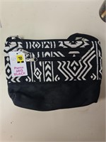 Black white purse