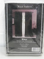 NIP 108" Royal Tradition Willow Black Out Panels