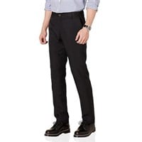 Essentials Men's Slim-Fit Flat-Front Dress Pant,