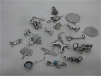 Twenty Sterling Silver Charms Tested