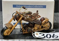 10" Wood Motorcycle Model
