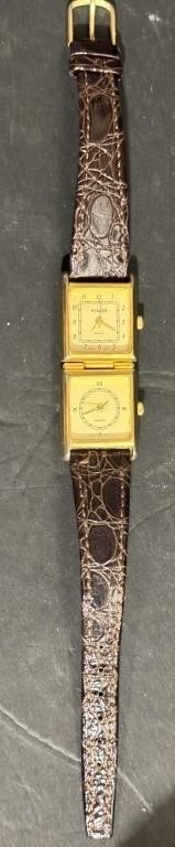 Vintage Watch with Two time Zones