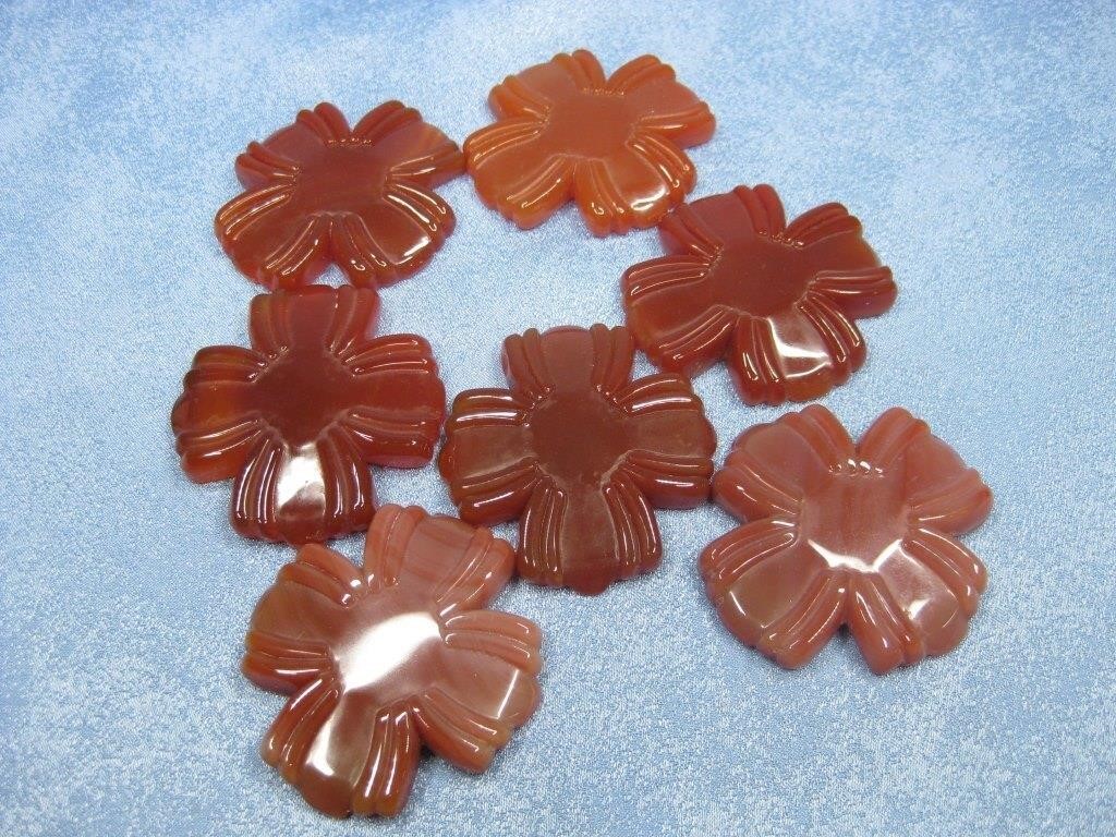 Carnelian Cross Cabochons 131.06gm