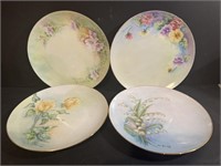 Four Vintage Porcelain Prussia Plates