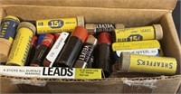 Box full of vintage pencil leads