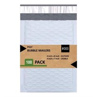Sales4Less #000 Poly Bubble Mailers 4X8 Inches