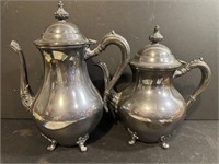 Two vintage Silver Plated Tea Pots