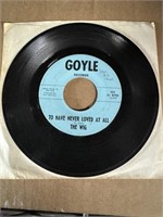 "The Wig" 45rpm on Goyle Records NM