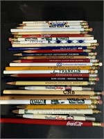 28 Vintage advertising pencils