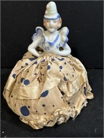 1920's Vtg. Porcelain Lady Pin Cushion