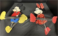 Hand Painted Disney, Minnie & Mickey Mouse